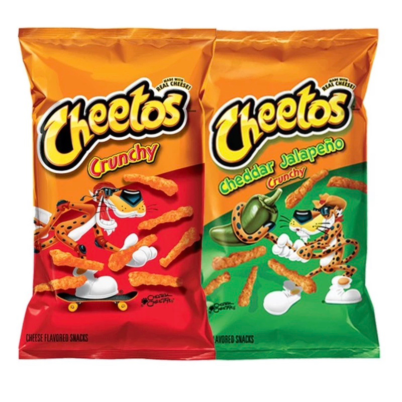 Cheetos Chips In Crunchy Cheese And Cheetos Cheddar Jalapeno Flavor 8oz 