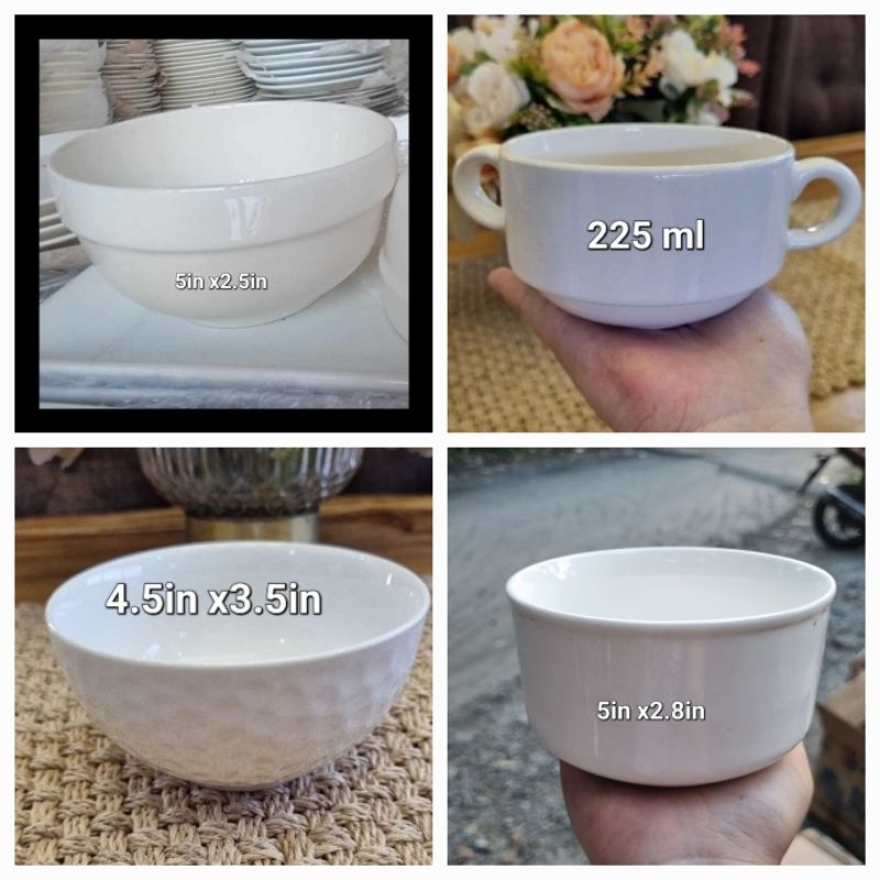 catering soup bowl with 2handle ceramic Shopee Philippines