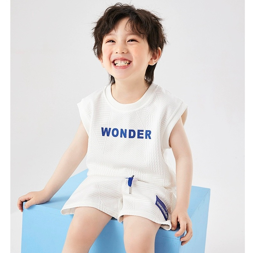 Terno for Kids Boy Pure White Soft Cotton Sleeveless Tee 1-5yrs old C39 ...