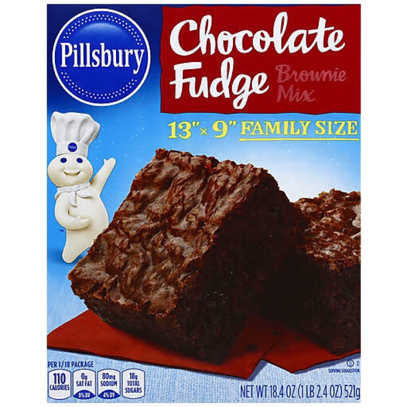 Pillsbury Chocolate Fudge Brownie Mix 521g Shopee Philippines