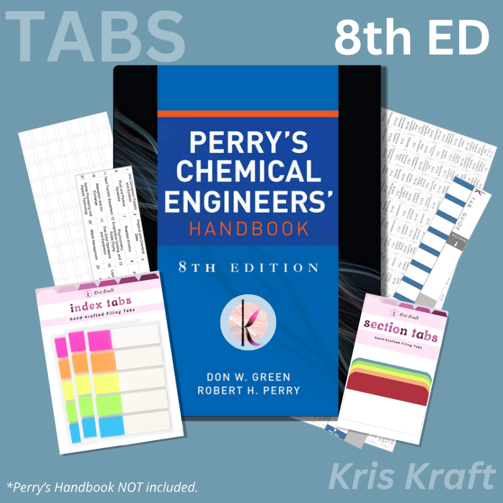 Perry's Handbook Tabs Pack for 8th edition, 9th edition (UPDATED