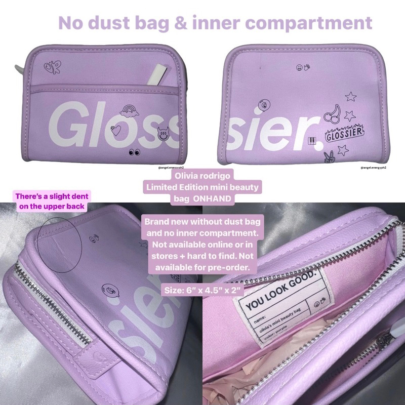 Glossier Limited Edition hot Atlanta Mini Beauty Bag