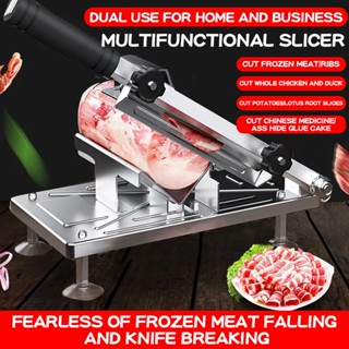 Manual Slicer machine Home mini Frozen Meat Slicer Cutter Machine Cutting  thickness 0.3-15MM adjustable Slices