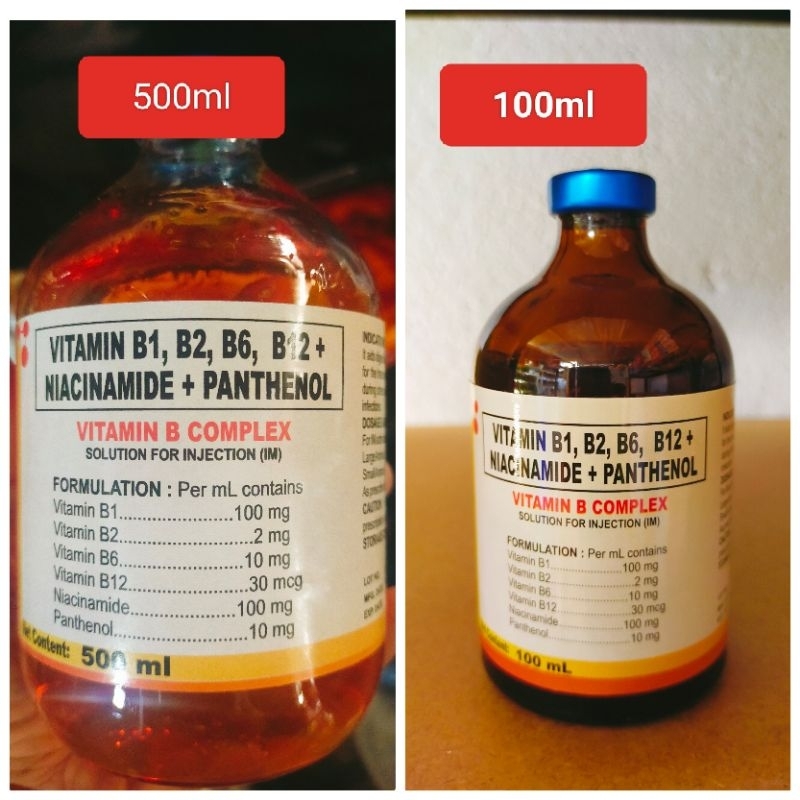 VITAMIN B1,B2,B6,B12 PLUS NIACINAMIDE +PANTHENOL (VITAMIN B COMPLEX