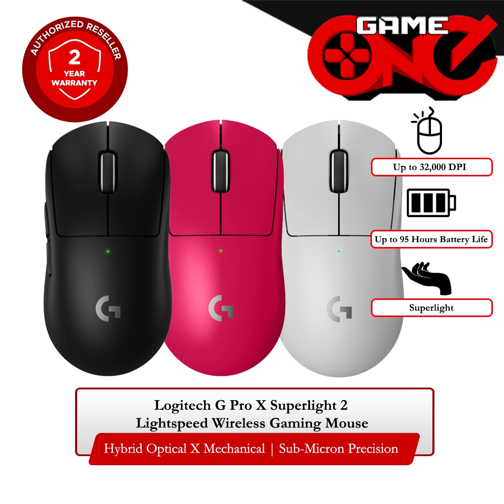 Logitech G Pro X Superlight 2 Lightspeed Wireless Gaming Mouse