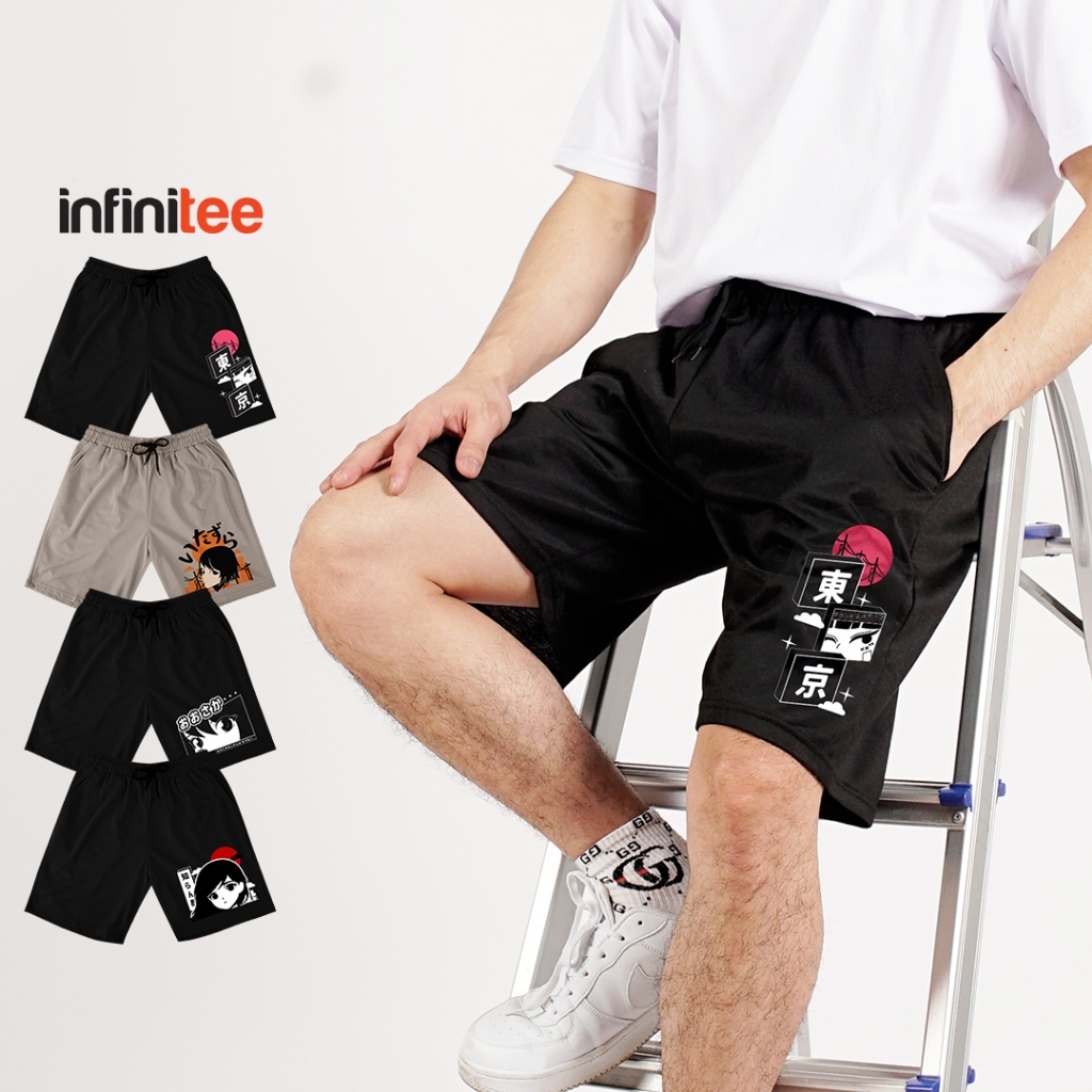 Infinitee Harajuku Streetwear Walking Shorts For Men Women With Pocket ...
