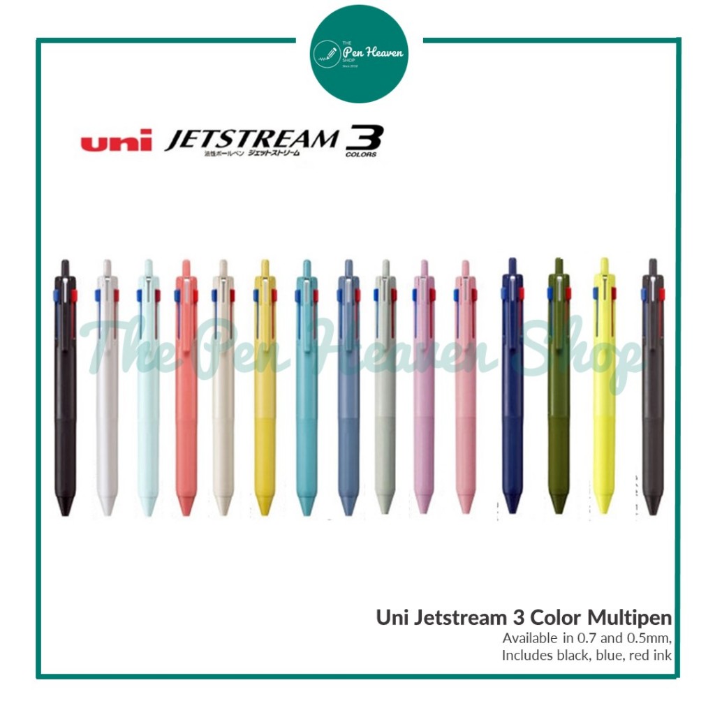 Jetstream 3-Color Ballpoint Pen [SXE3-507-07.9] - Navy 4902778282342