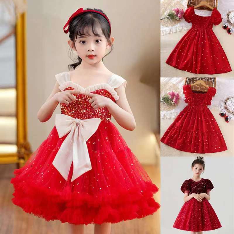 Red Girls Valentines Day Dress