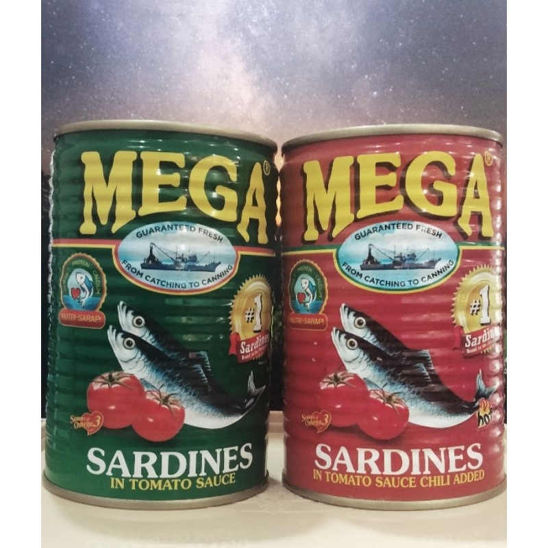 MEGA SARDINES IN TOMATO SAUCE 425G Shopee Philippines