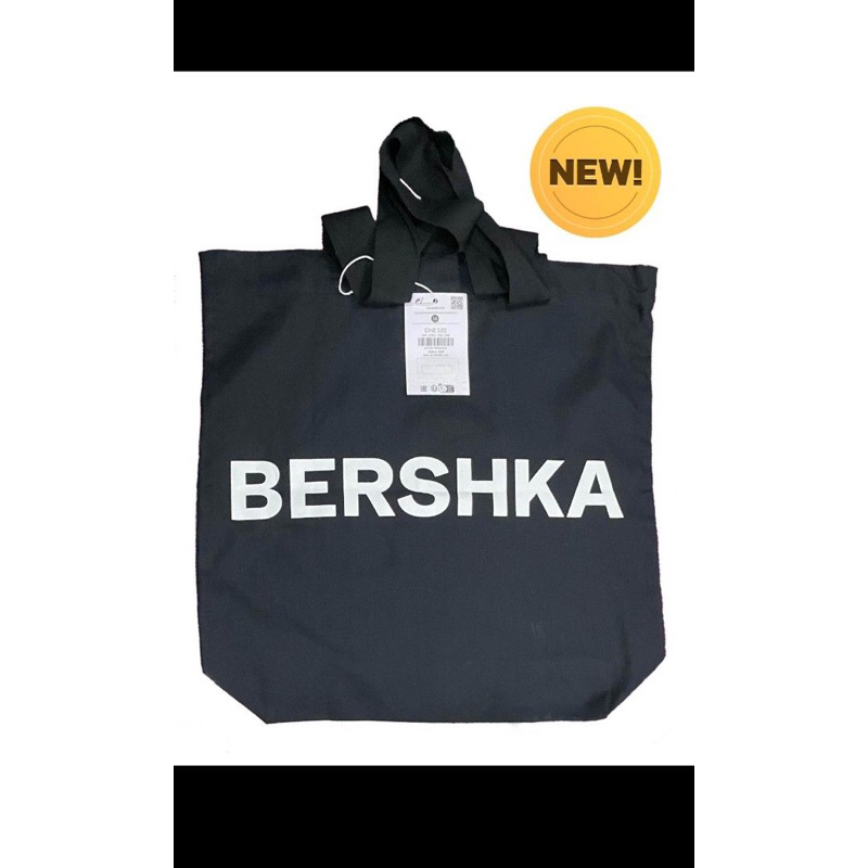 BERSHKA BLACK TOTE BAG Shopee Philippines