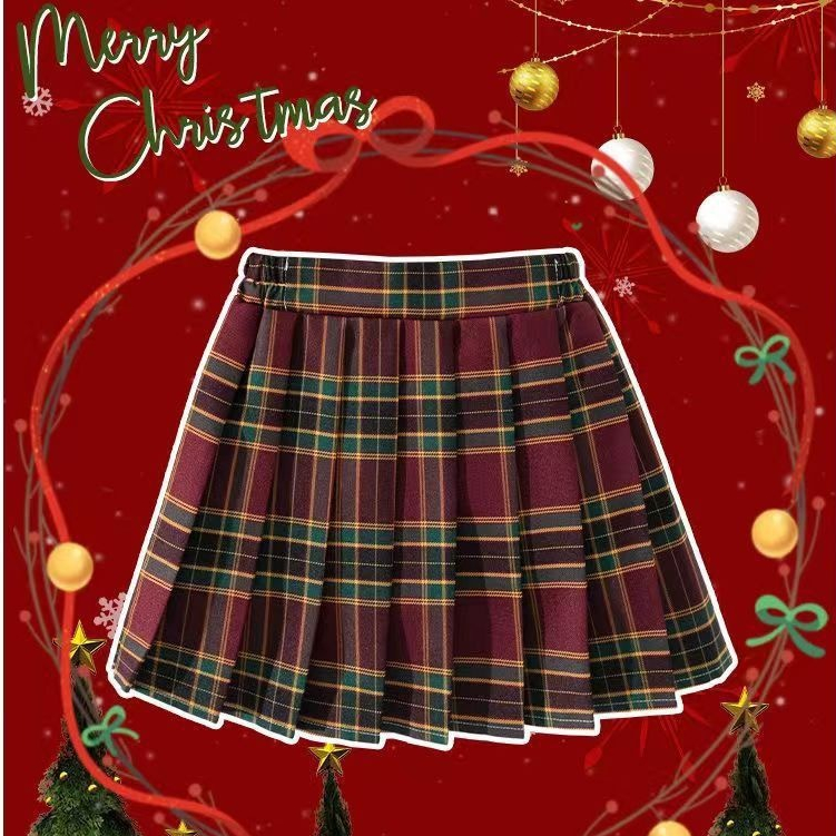 Korean Skirt Fashion Womens High Waist Skirt Slim Pleated Skater Tennis