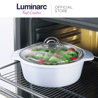 Luminarc Vitro Blooming Heat-Resistant Glass Cooking Pot (2L)