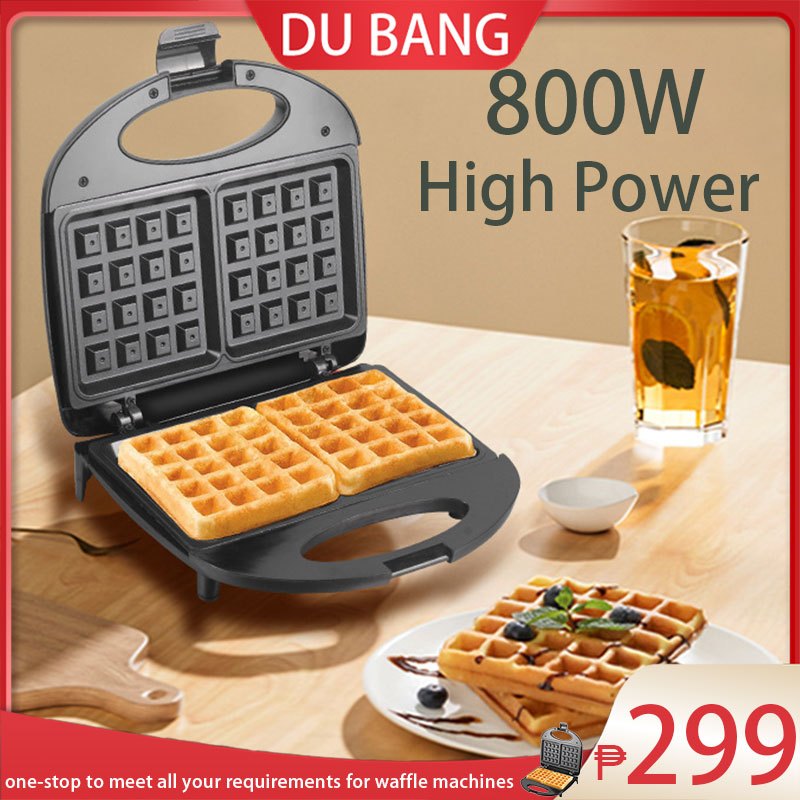DU BANG Small Mini Waffle Machine Heavy Duty Electric Pan Waffle Maker