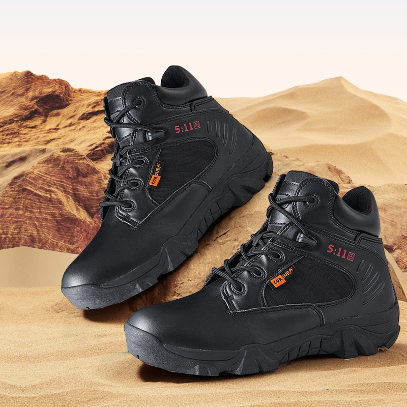 COD Men's Duty Boots With Side Zipper Desert Training Boots Hiking ...