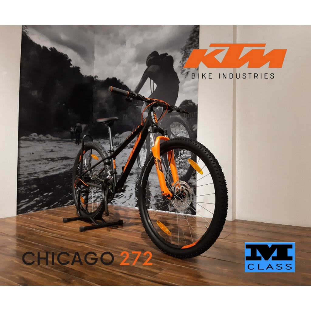 KTM MOUNTAIN BIKE CHICAGO 272 BLACK MATT ORANGE WHEEL SIZE 27.5