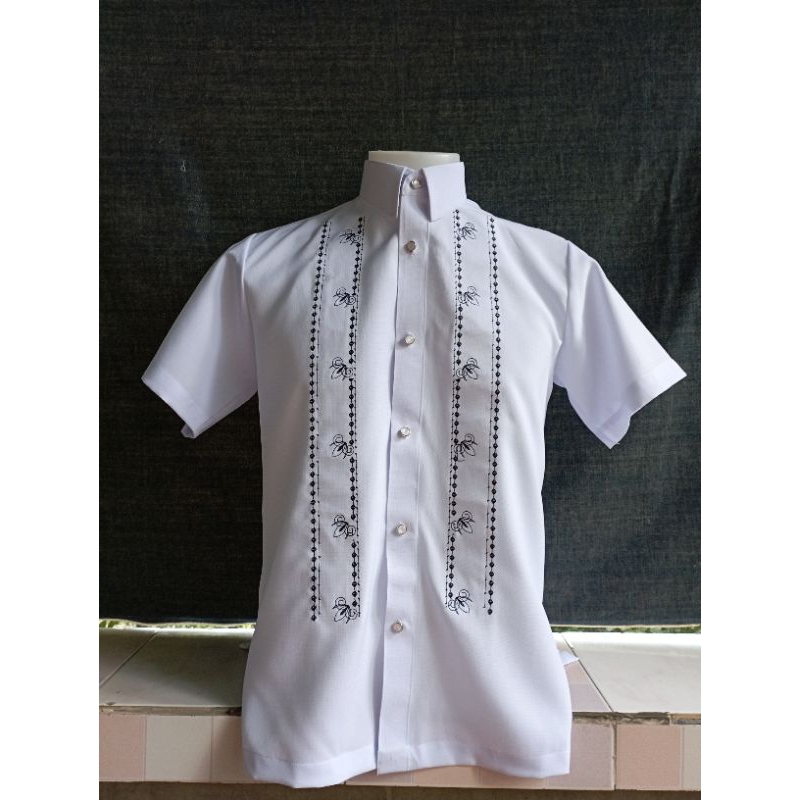 POLO BARONG MIYAKI FABRIC TWO TONE DESIGN🇮🇹 RANDOM DESIGN | Shopee ...