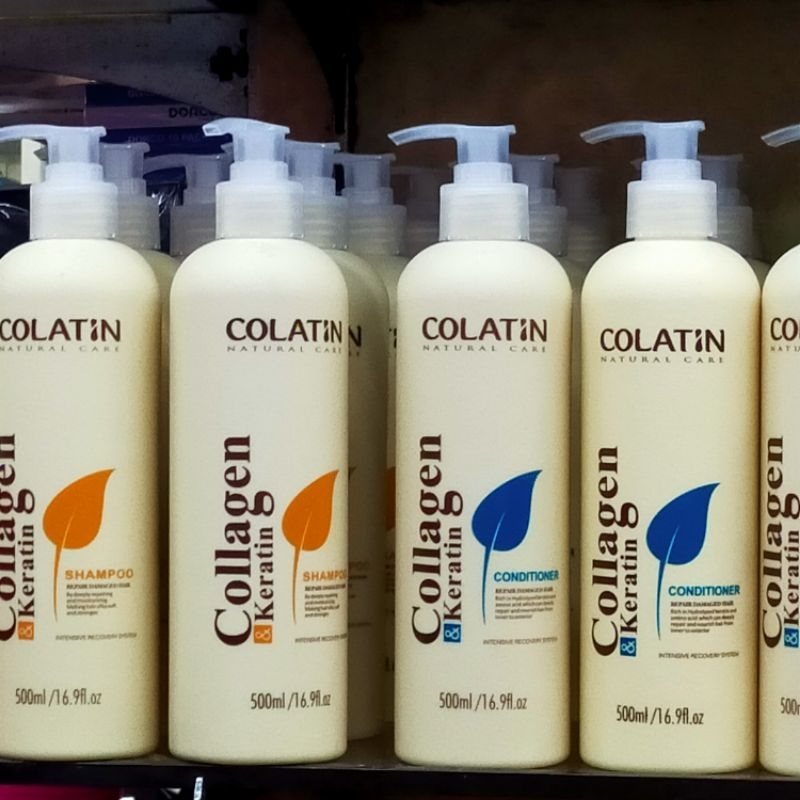 COLATIN NATURAL CARE COLLAGEN KERATIN SHAMPOO AND CONDITIONER (500ML ...