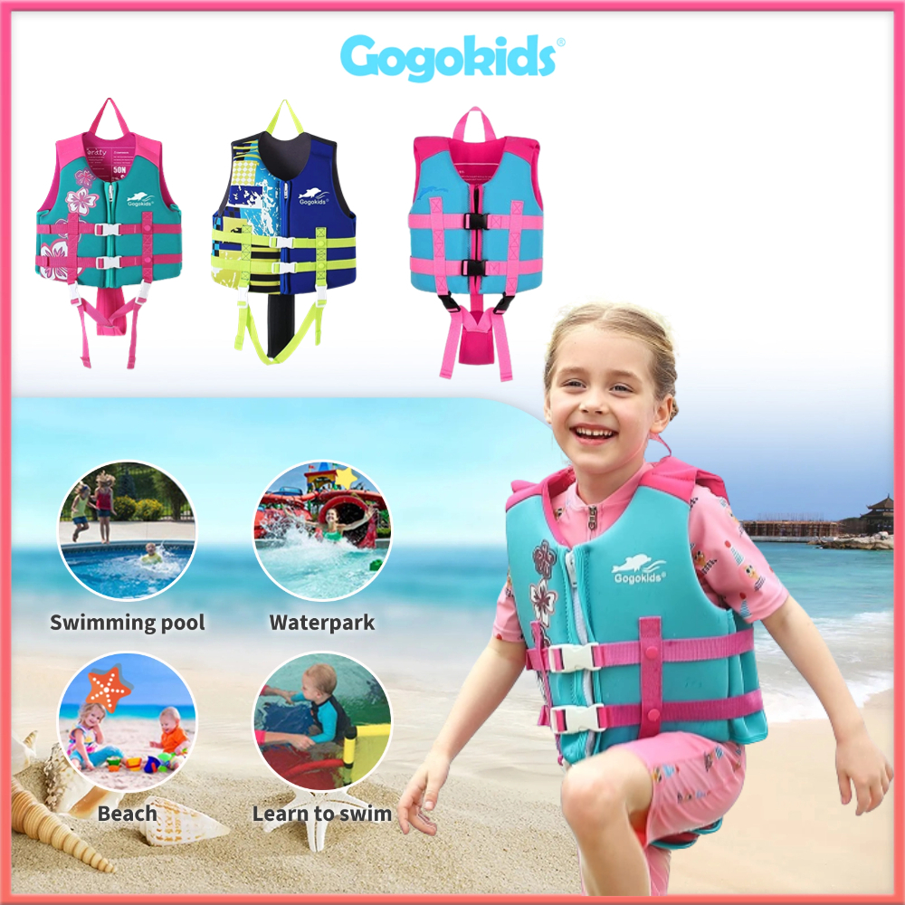 Kids Life Vest 1-9 Years Kids Float Vest Swimming Beach Watersport Aid ...