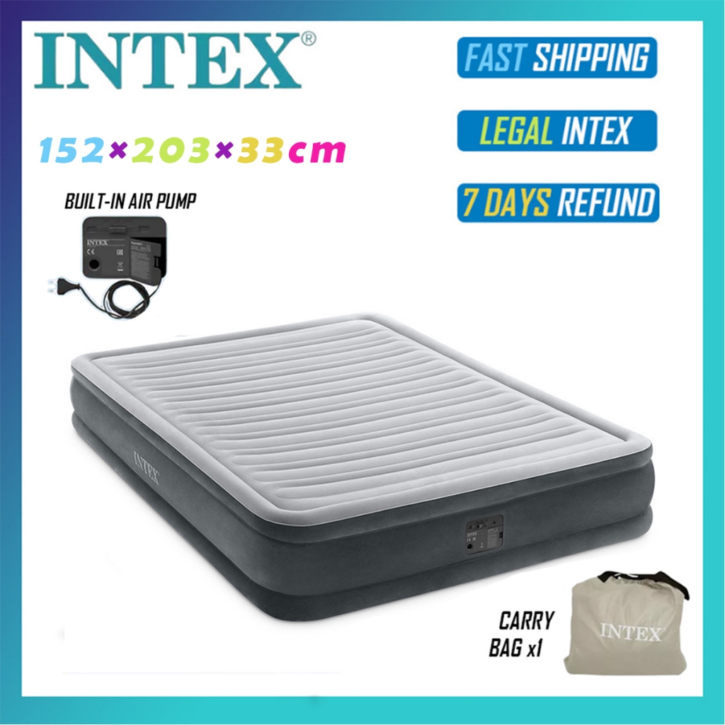 INTEX 67770 1.52M DURA-BEAM Deluxe Fiber-Tech Technology Inflatable Air ...