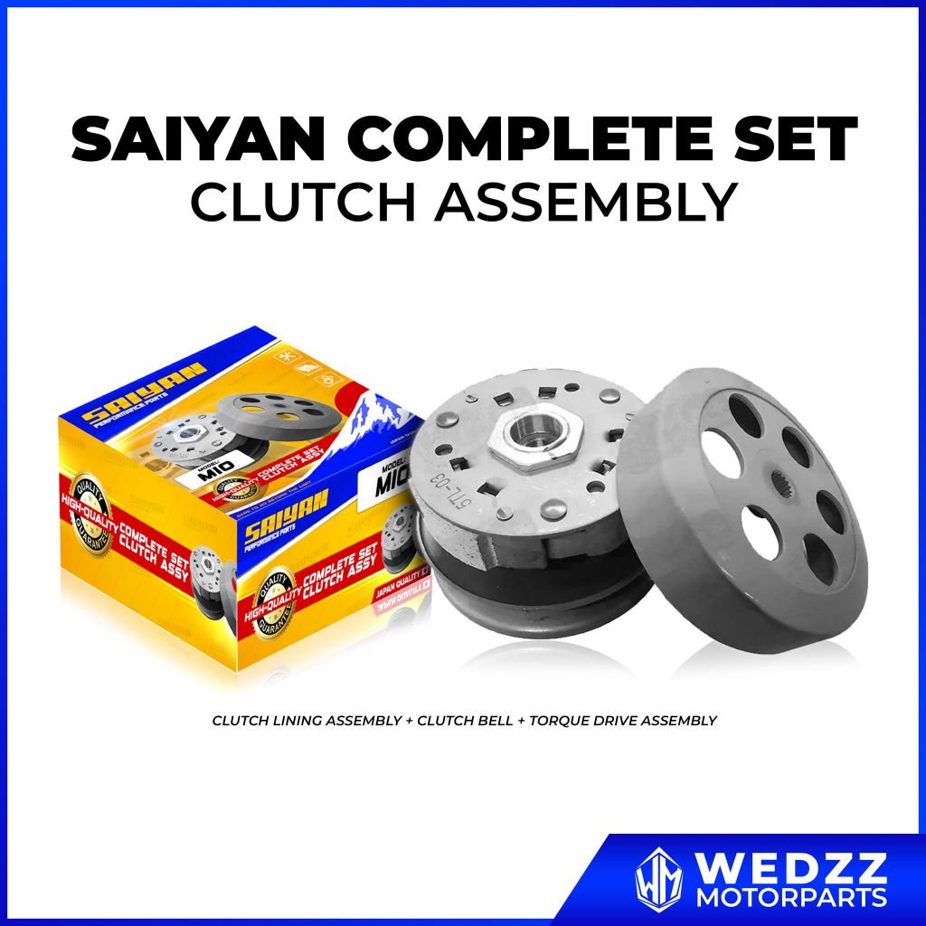 SAIYAN COMPLETE SET CLUTCH ASSY ( BEAT / CLICK / MIO / NMAX / M3