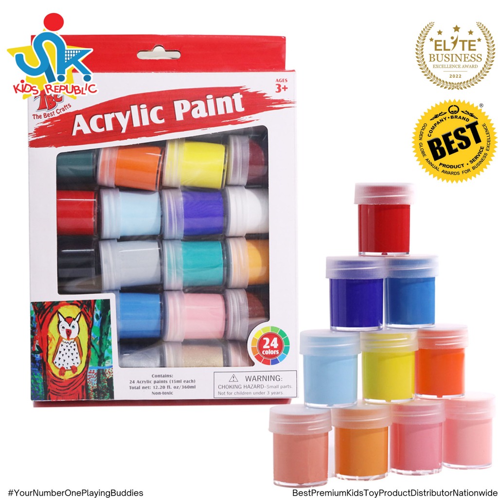 Acrylic Paint Colour Kids DIY Poster Colours Pigment Art Supplies