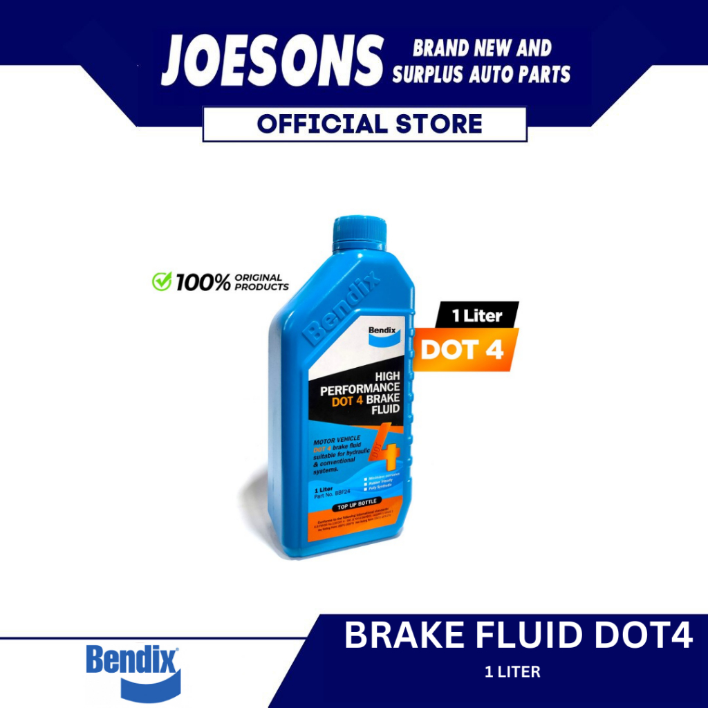 DOT4 BRAKE FLUID 1 LITER HIGH PERFORMANCE HEAVY DUTY (BENDIX) Shopee