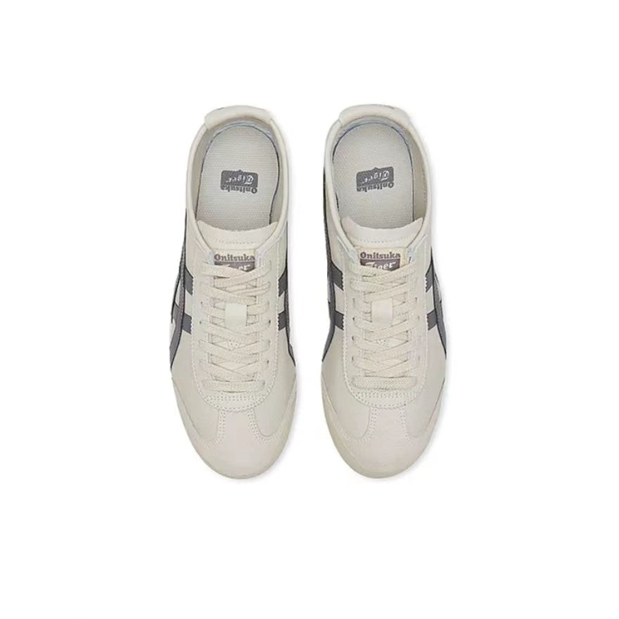 100 Original Tiger MEXICO 66 Oatmeal 1183A201 250 Low Top Unisex Sneakers Shopee Philippines