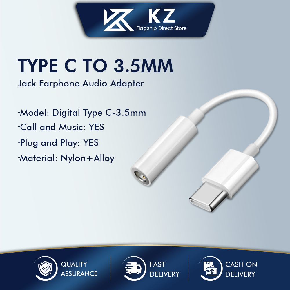 Popcorn Type C To 3.5mm Jack Earphones Audio Cable Adapter Earphone ...