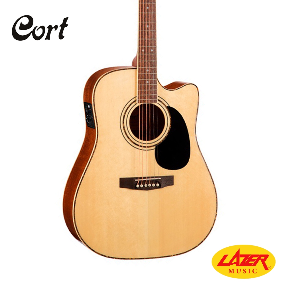 Cort AD880CE Dreadnought Cutaway Acoustic Guitar with EQ and Bag ...