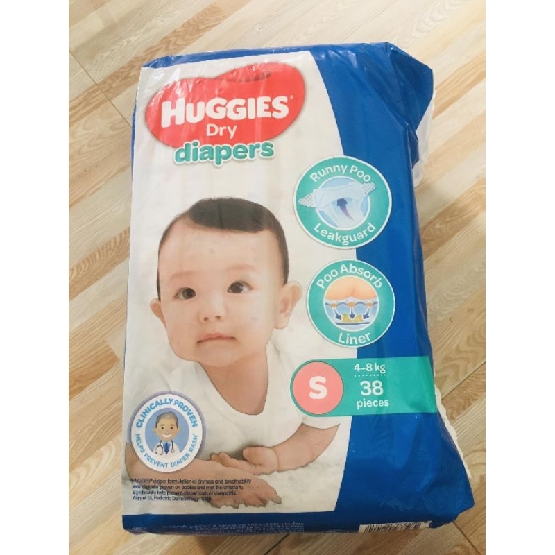 Huggies Dry Diapers 38's (Small) Shopee Philippines