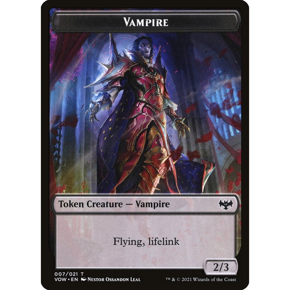 Vampire Token (007) - Innistrad: Crimson Vow (VOW) Magic: The Gathering ...