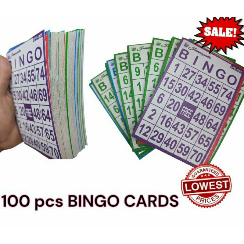 BINGO CARDS / BINGO PLAYING CARDS | Shopee Philippines