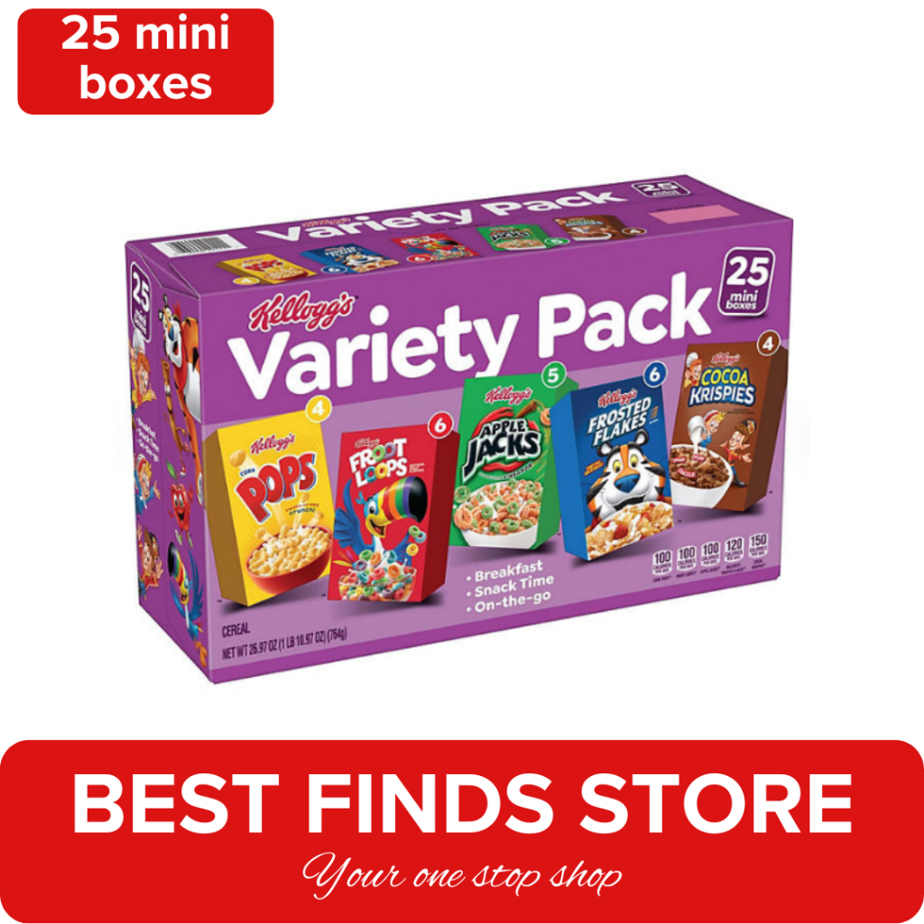 Kellogg's Assorted Cereal Variety Pack 25 Mini Boxes | Shopee Philippines