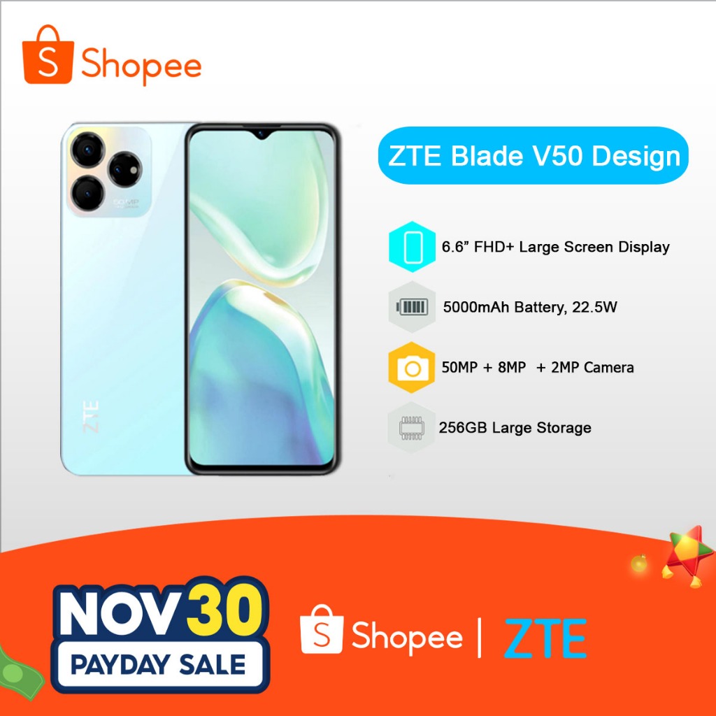 Zte V50 Design 8gb256gb Shopee Philippines