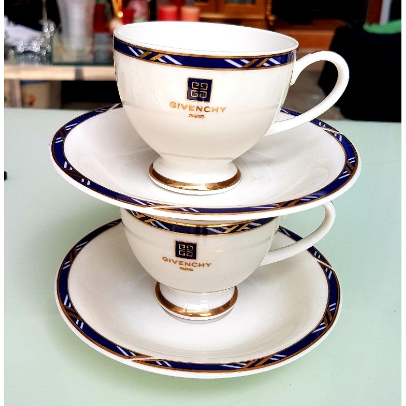 Givenchy cup and saucer (looks new) Shopee Philippines