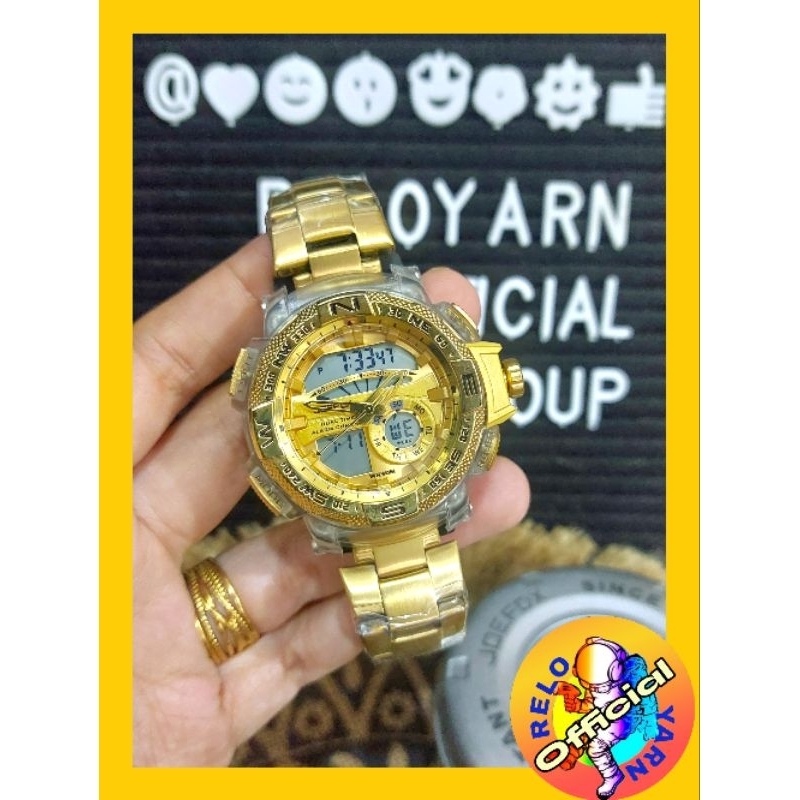 RELOYARNPH JOEFOX STAINLESS STEEL DUAL TIME WATCHES FOR LADIES FROM DUBAI  🇦🇪