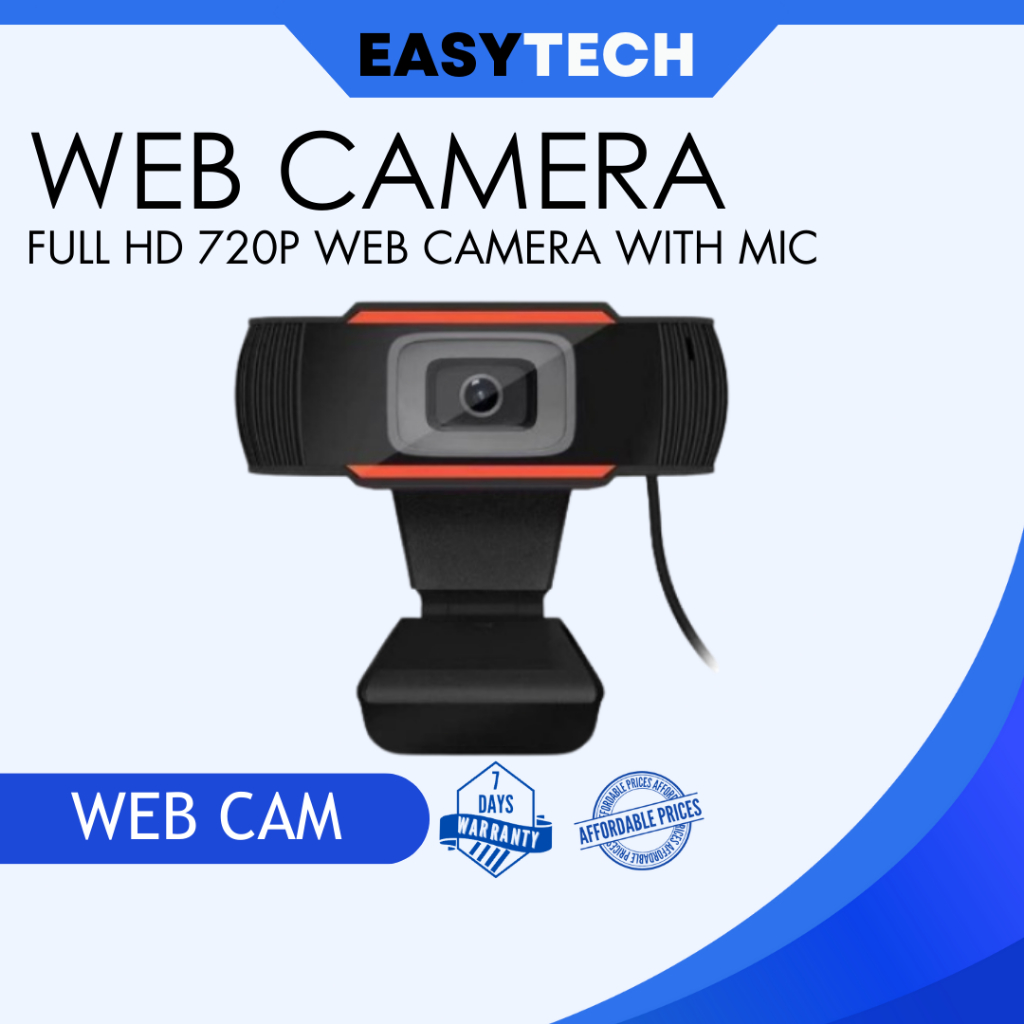 EASYTECH cam 720P Full HD Video Call For PC Laptop BUILTIN