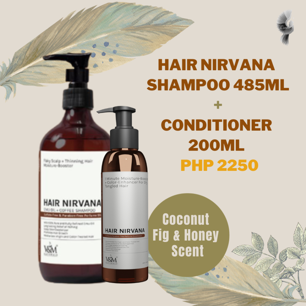 Hair Nirvana Emu Oil Shampoo Thinning Hair Itchy Scalp Coconut Fig and