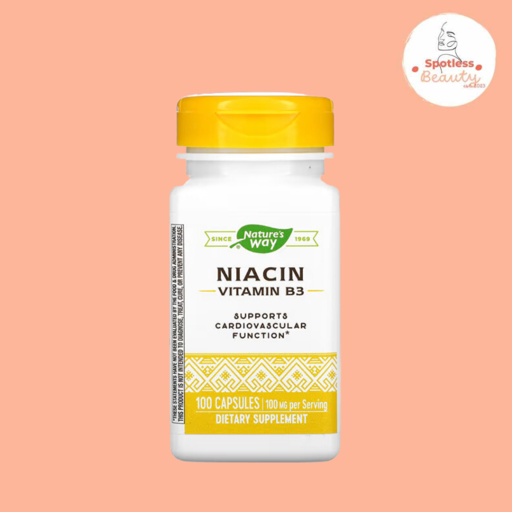 Spotless Beauty Nature's Way, Niacin, Vitamin B3, 100 mg, 100