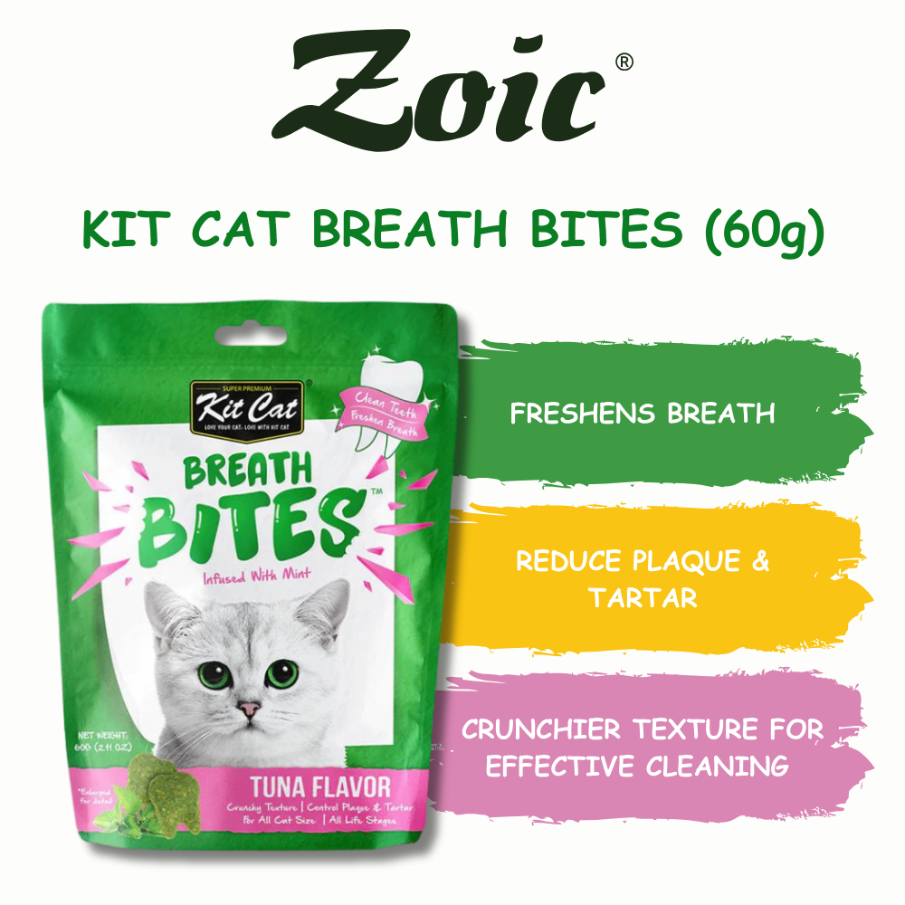 ZOIC PET MARKET KITCAT BREATH BITES Infused With Mint 60g Shopee Philippines