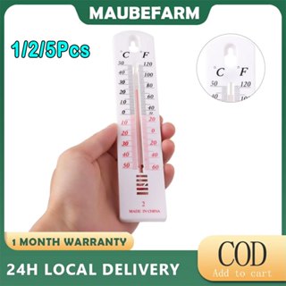 Indoor Vertical Thermometer Hygrometer Wall-Mounted Household Greenhouse  Temperature and Humidity Meter for Room Temp