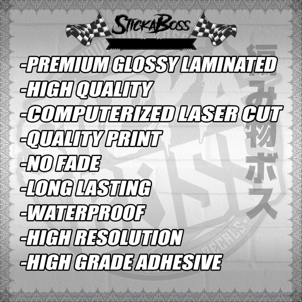 Nice 125 / Rs 125 Decal - BLUE/YELLOW (Thai Design)【PREMIUM GLOSSY ...