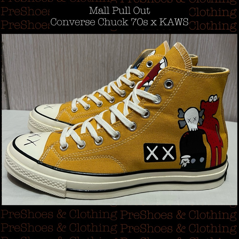 MPO CONVER CHUCK 70 X KAWS EUR37.5 24CM EUR36.5 23CM MALL PULL OUT Shopee Philippines
