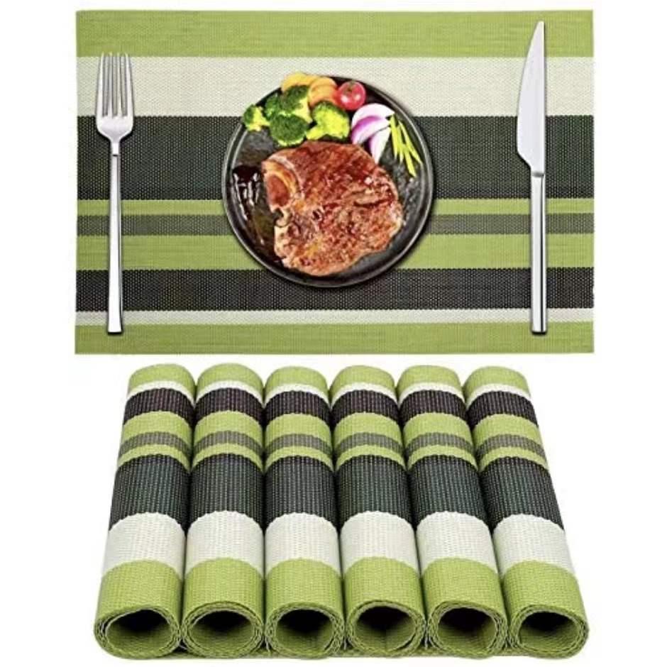 Modern Placemat 45CM*30CM HeatResistant Placemats Stain Plastic Table
