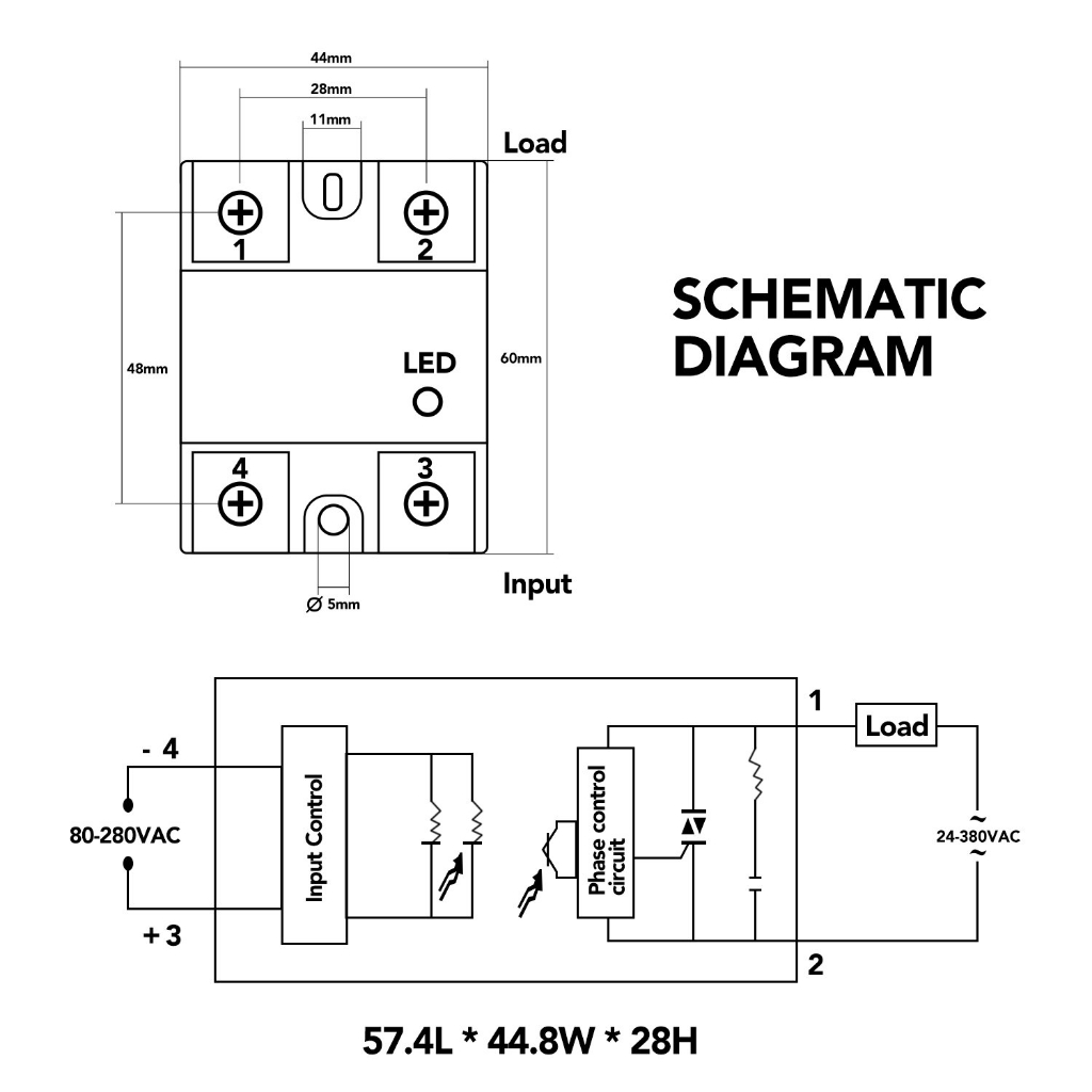 FQFER SSR-40DA 60DA 100DA Solid State Relay Single Phase Semi-Conductor ...