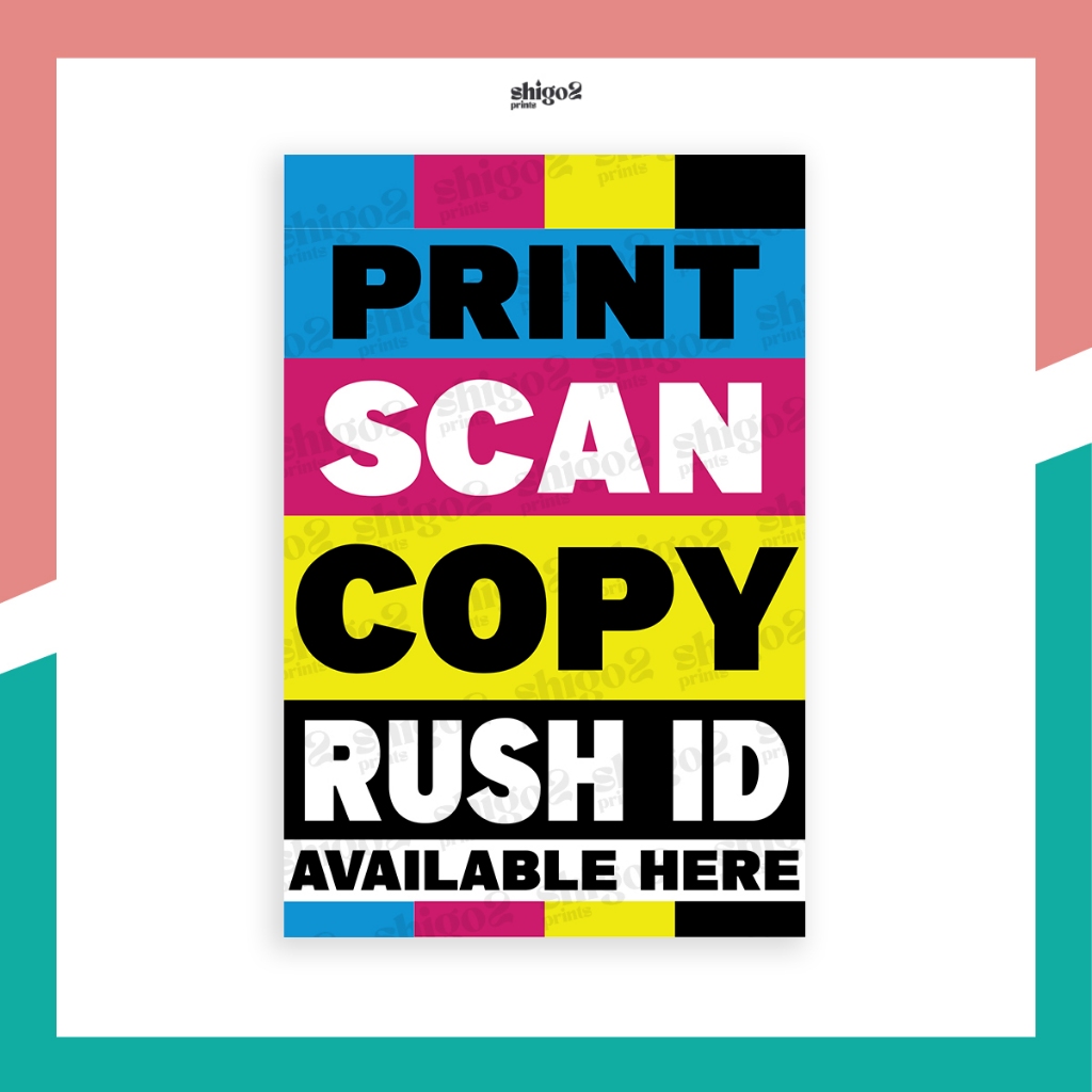 Print Scan Xerox Copy Laminate Rush ID Tarpaulin Business Signage