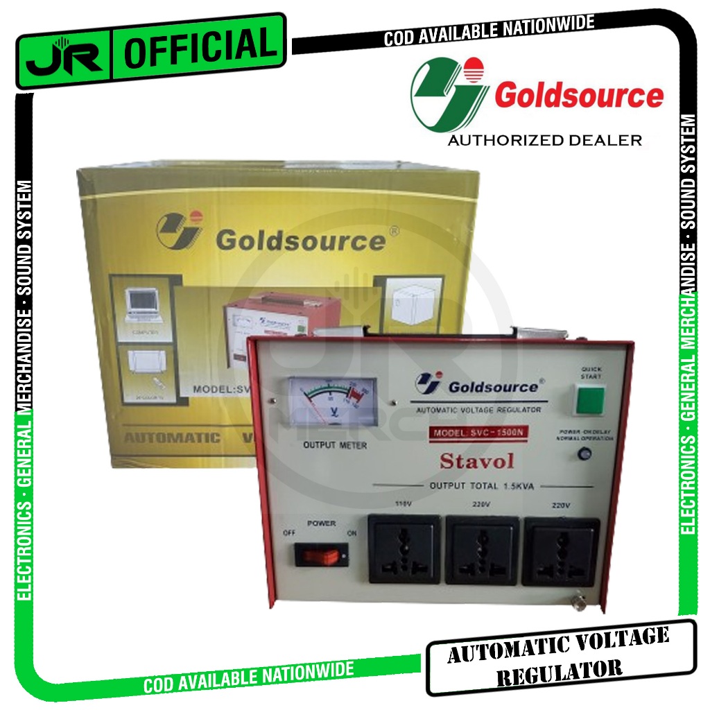 Goldsource Automatic Voltage Regulator 1500 watts AVR with Time Delay ...