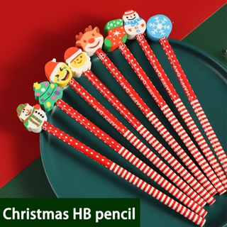 30pcs Mini Santa Claus Snowman Erasers Chrismats Pencil Erasers
