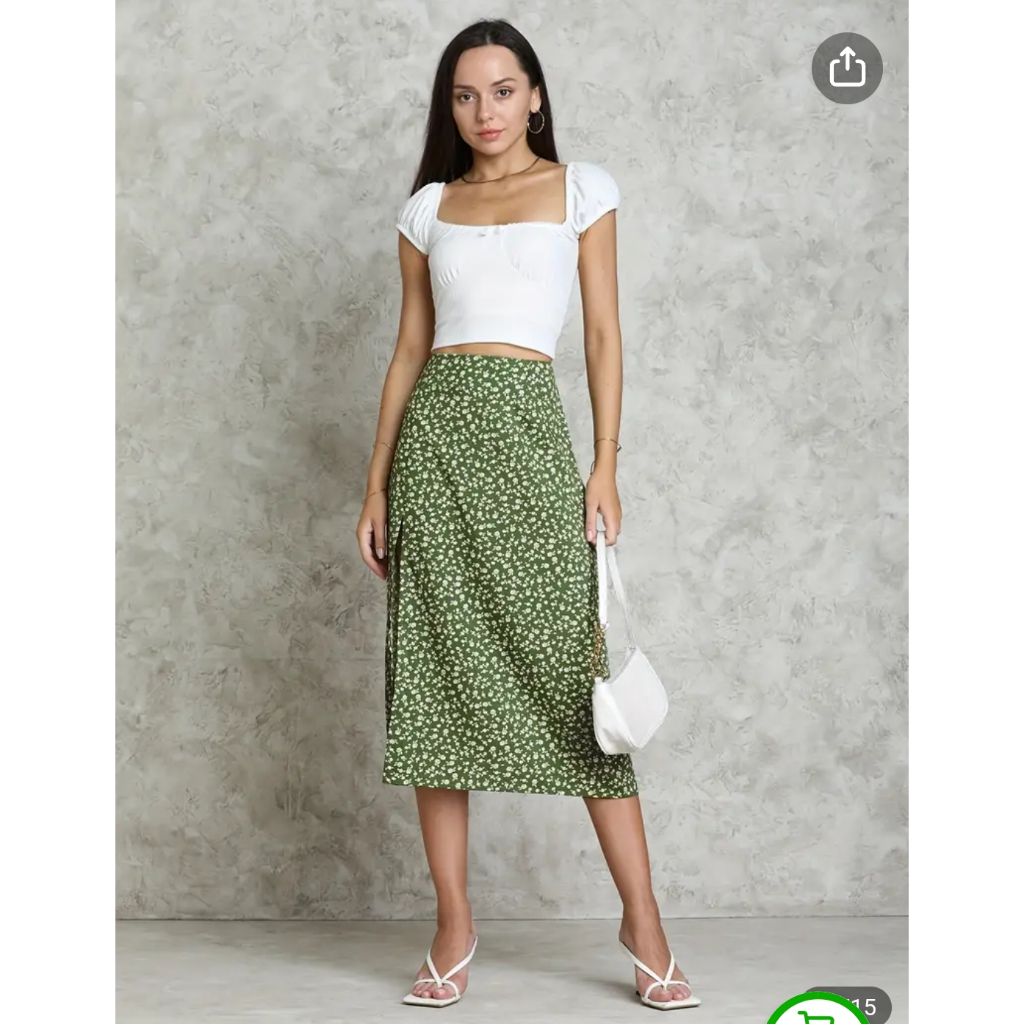 High waisted midi outlet skirt xs