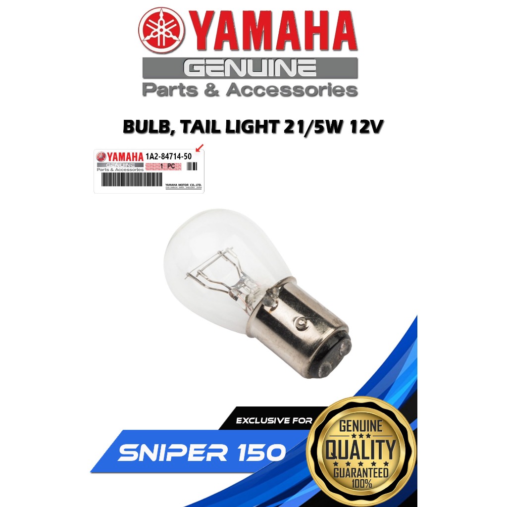 GENUINE TAIL LIGHT BULB 21/5W 12V FOR SNIPER 150 MX ( 1A28471450 ) Shopee Philippines